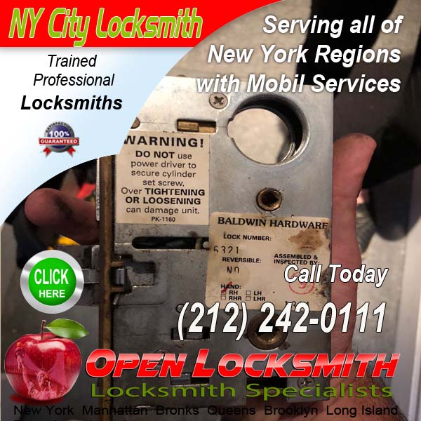 Lock smith New York City – Open Locksmith Call 212-242-0111
