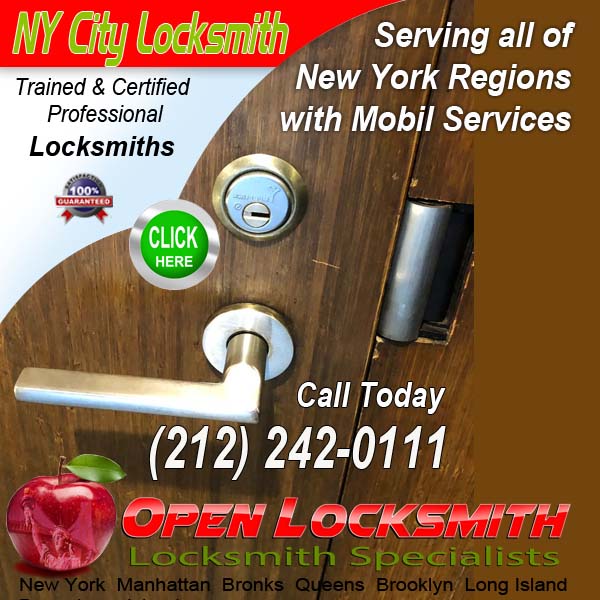 Locksmith in New York – Open Locksmith Call 212-242-0111
